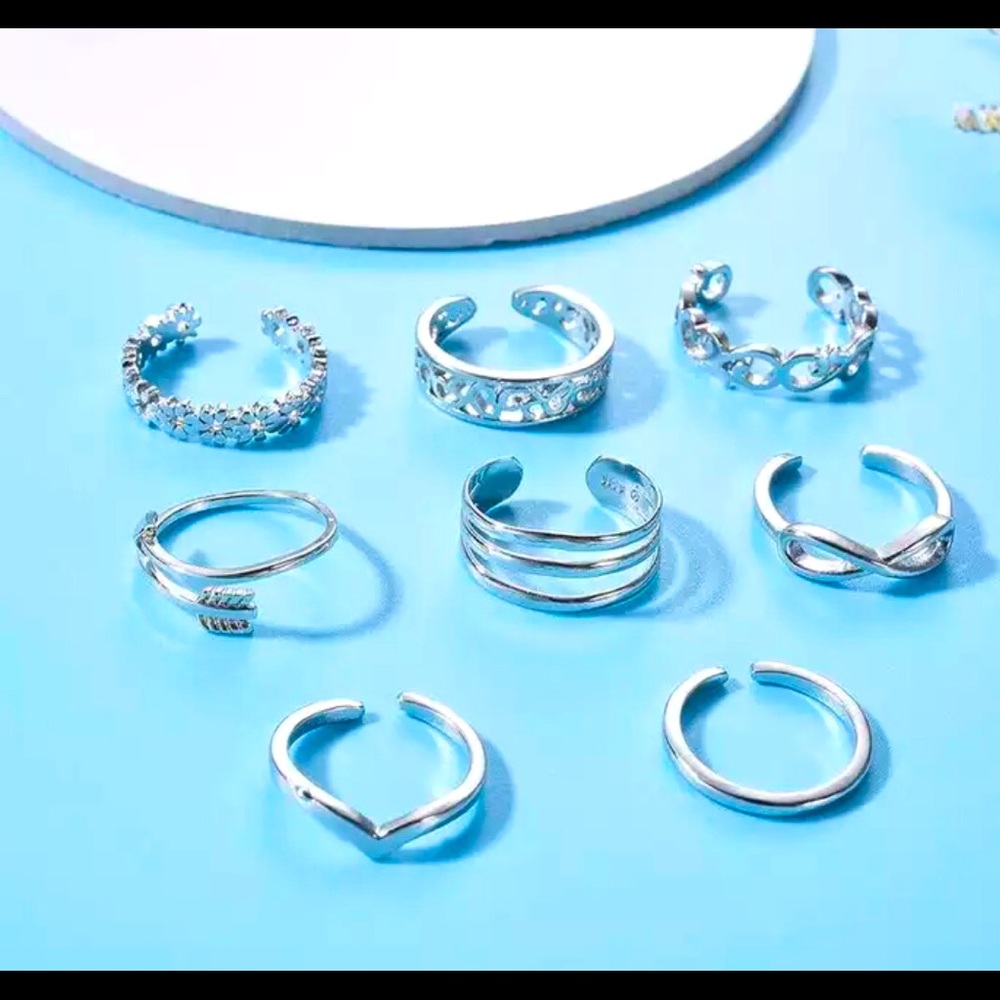 Bohemian toe rings